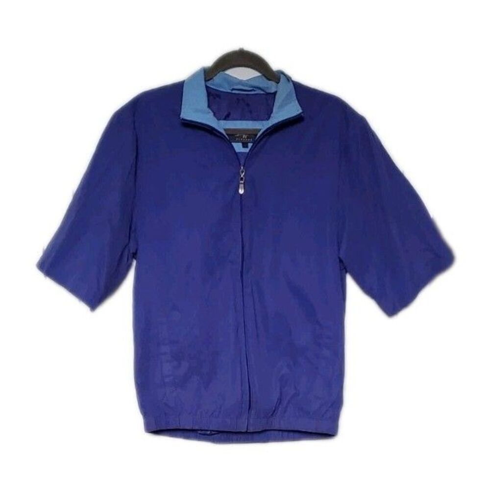 VINTAGE 90s BOBBY JONES Players Club Small Short Sleeve Jacket Windbreaker Golf